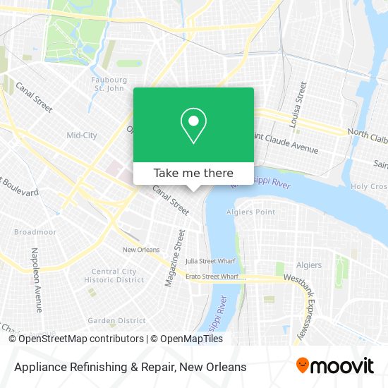 Mapa de Appliance Refinishing & Repair