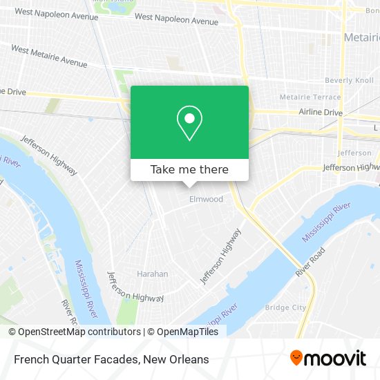 Mapa de French Quarter Facades