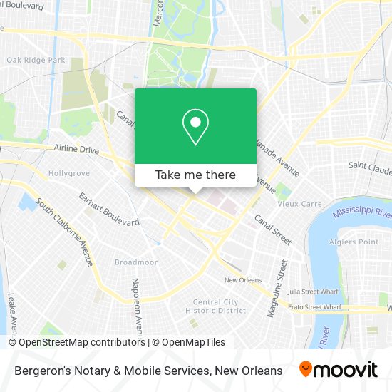 Mapa de Bergeron's Notary & Mobile Services