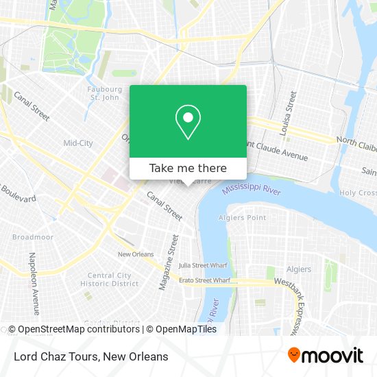 Lord Chaz Tours map