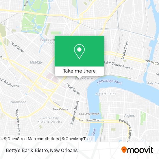 Mapa de Betty's Bar & Bistro