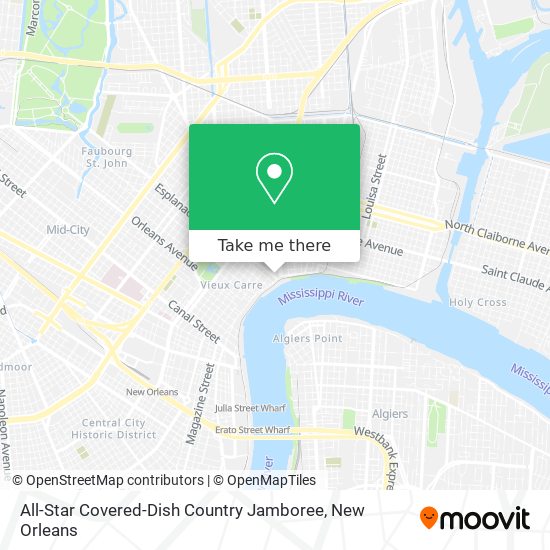 All-Star Covered-Dish Country Jamboree map