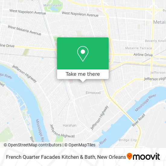Mapa de French Quarter Facades Kitchen & Bath