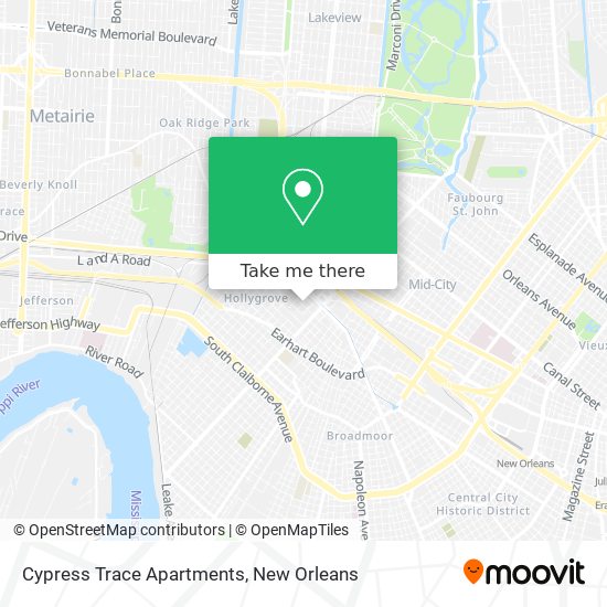Cypress Trace Apartments map