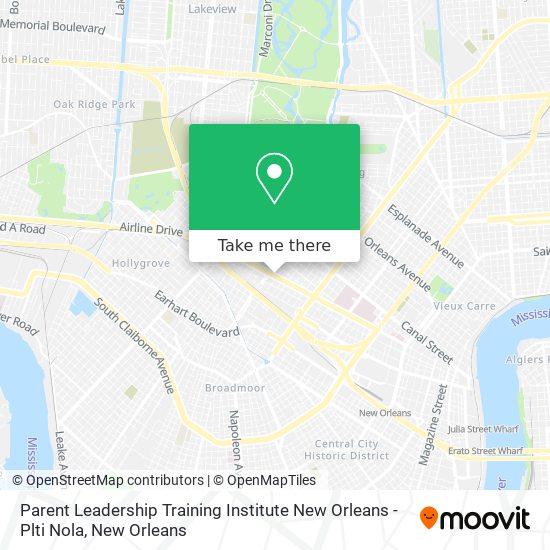 Parent Leadership Training Institute New Orleans - Plti Nola map