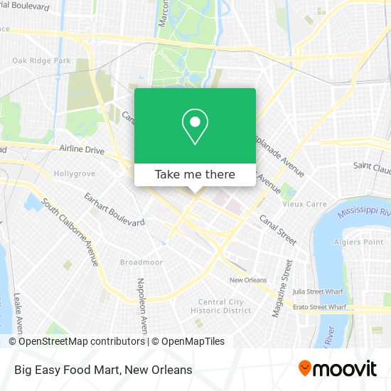 Big Easy Food Mart map