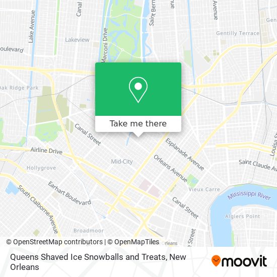 Mapa de Queens Shaved Ice Snowballs and Treats