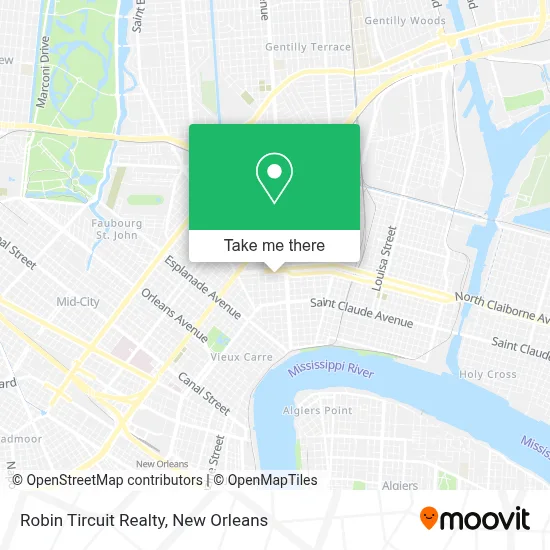 Robin Tircuit Realty map