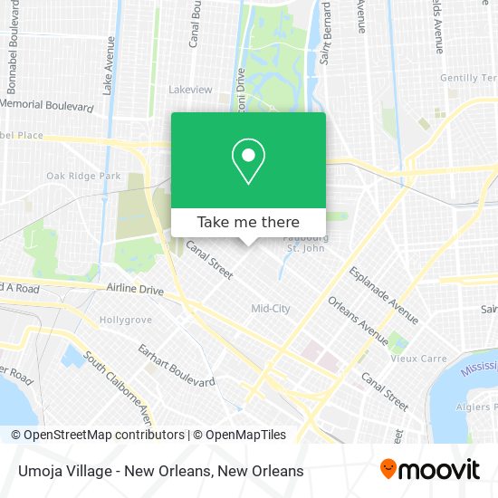 Umoja Village - New Orleans map