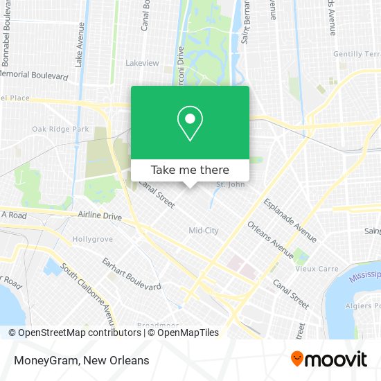 MoneyGram map