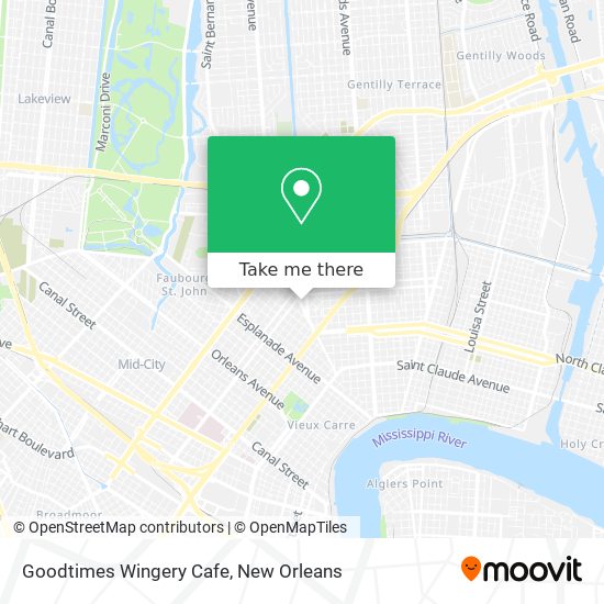 Goodtimes Wingery Cafe map