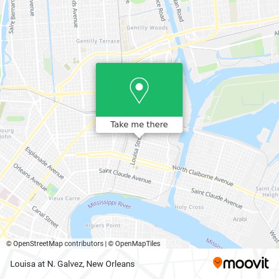 Mapa de Louisa at N. Galvez