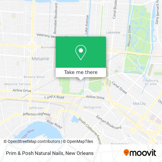 Prim & Posh Natural Nails map