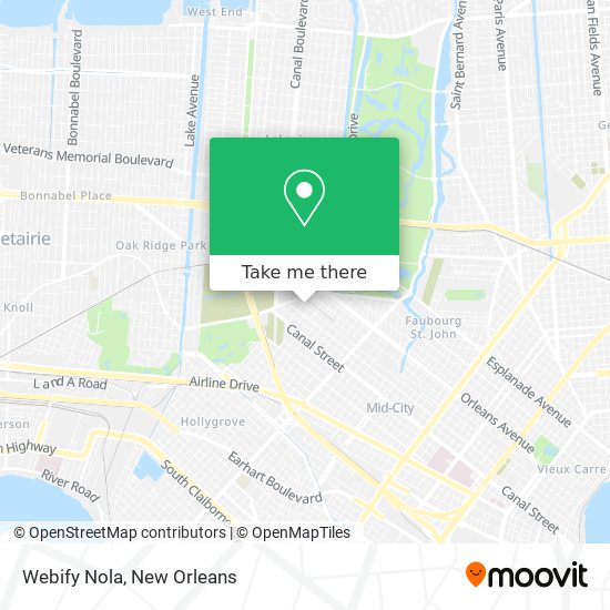 Webify Nola map