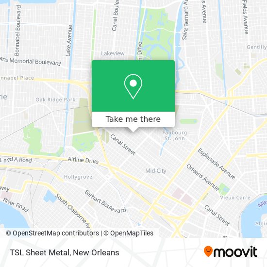 Mapa de TSL Sheet Metal