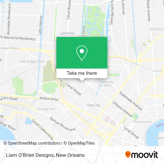 Liam O'Brien Designs map