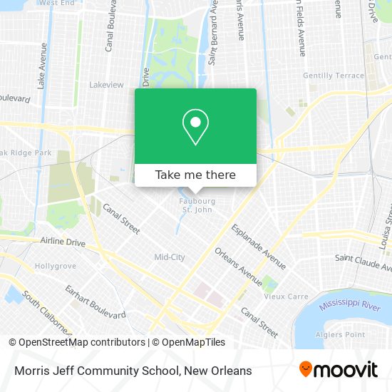 Mapa de Morris Jeff Community School