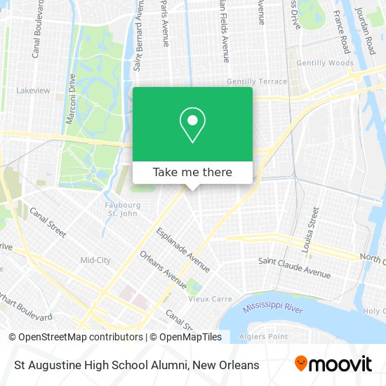 St Augustine High School Alumni map