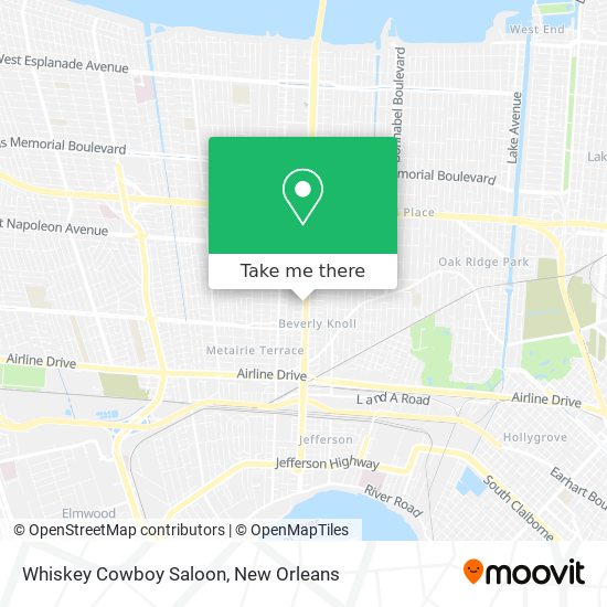 Whiskey Cowboy Saloon map