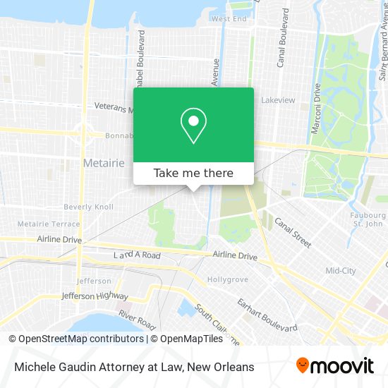 Mapa de Michele Gaudin Attorney at Law