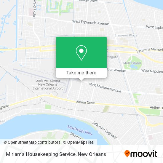 Miriam's Housekeeping Service map