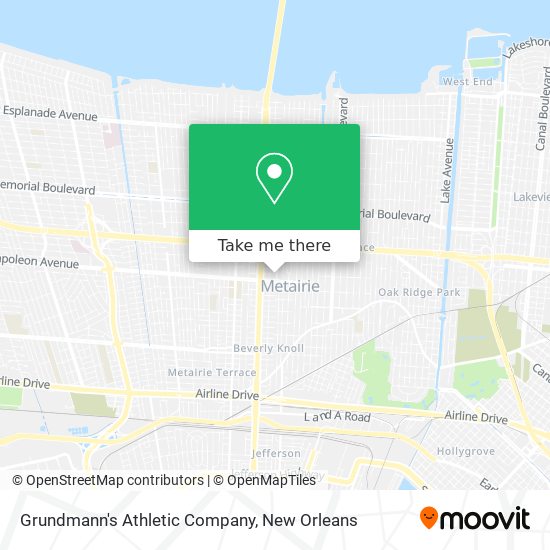 Grundmann's Athletic Company map