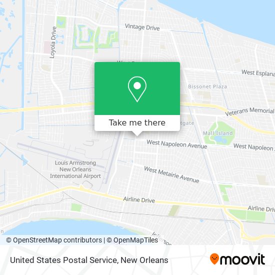 Mapa de United States Postal Service