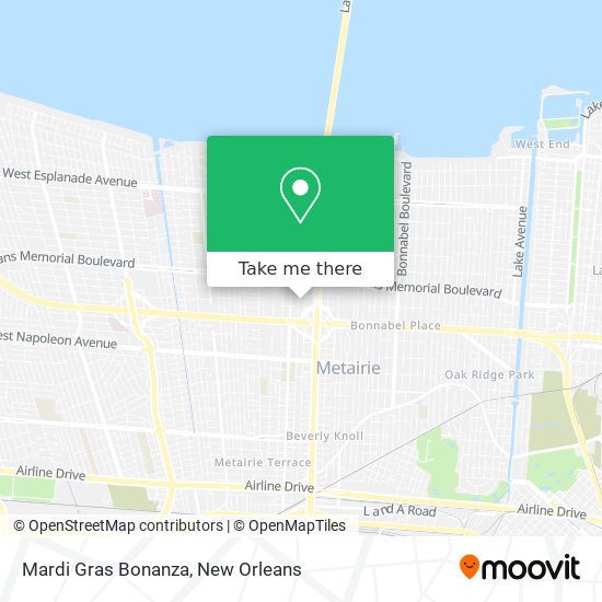 Mardi Gras Bonanza map