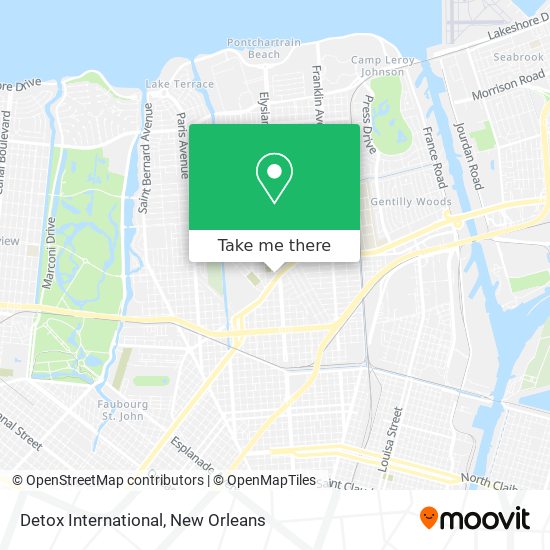 Detox International map