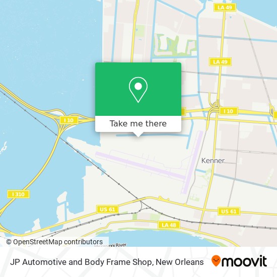 Mapa de JP Automotive and Body Frame Shop