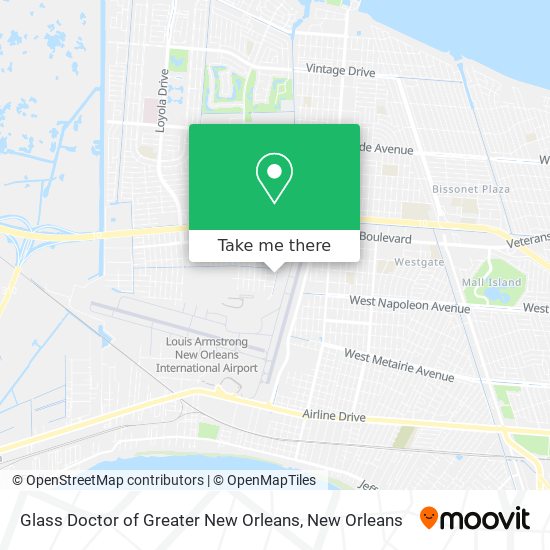 Glass Doctor of Greater New Orleans map