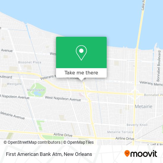 Mapa de First American Bank Atm