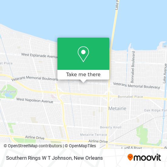 Southern Rings W T Johnson map