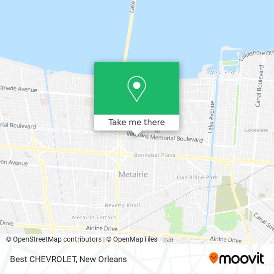 Mapa de Best CHEVROLET