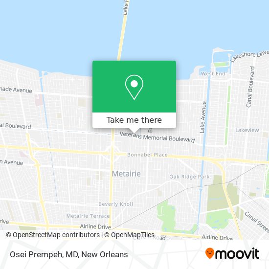 Osei Prempeh, MD map