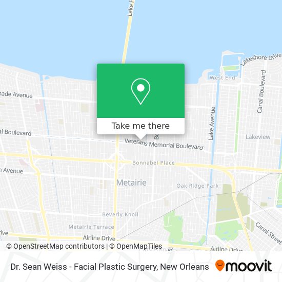 Dr. Sean Weiss - Facial Plastic Surgery map