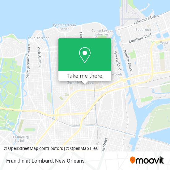 Franklin at Lombard map