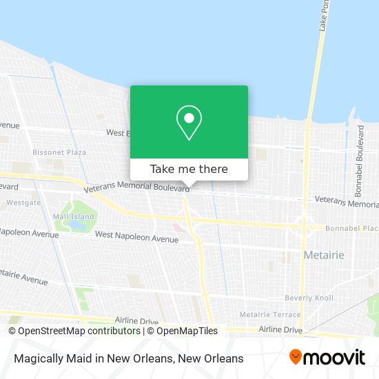 Mapa de Magically Maid in New Orleans