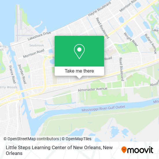 Little Steps Learning Center of New Orleans map