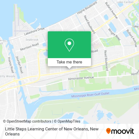 Little Steps Learning Center of New Orleans map
