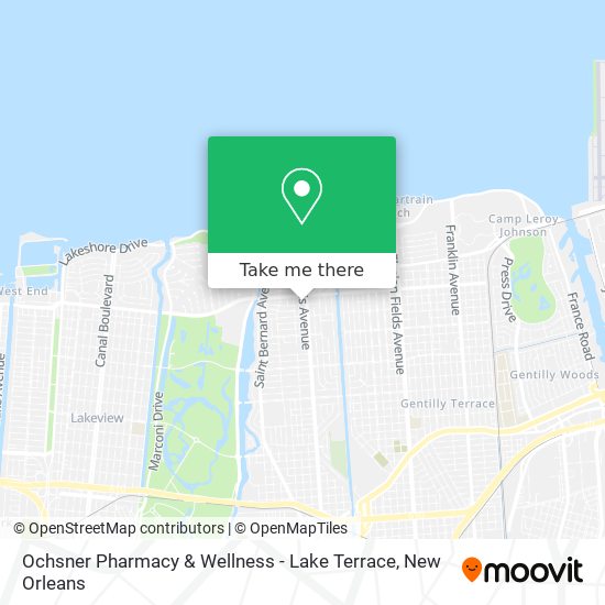 Mapa de Ochsner Pharmacy & Wellness - Lake Terrace