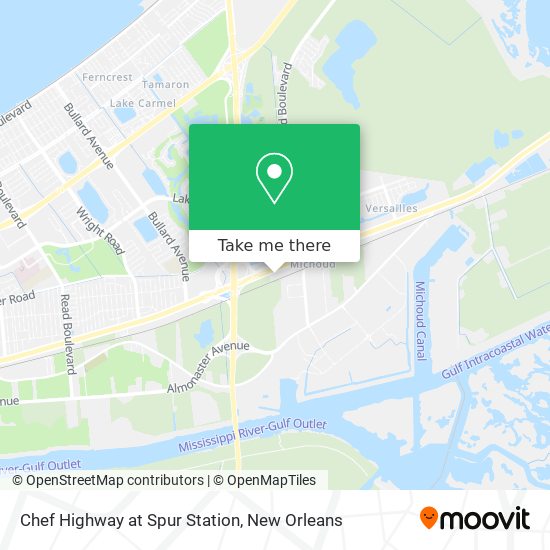 Chef Highway at Spur Station map