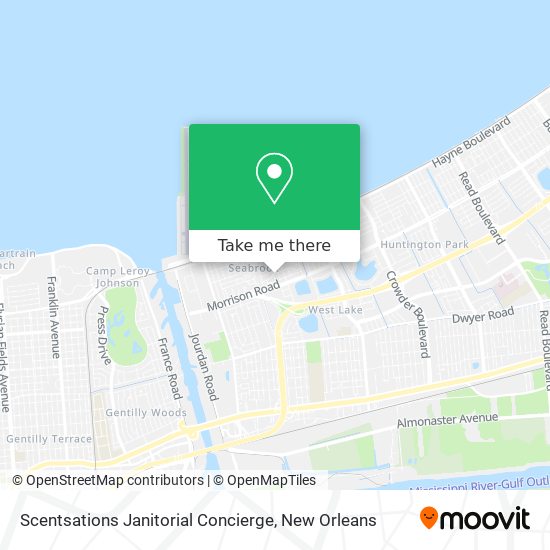Scentsations Janitorial Concierge map