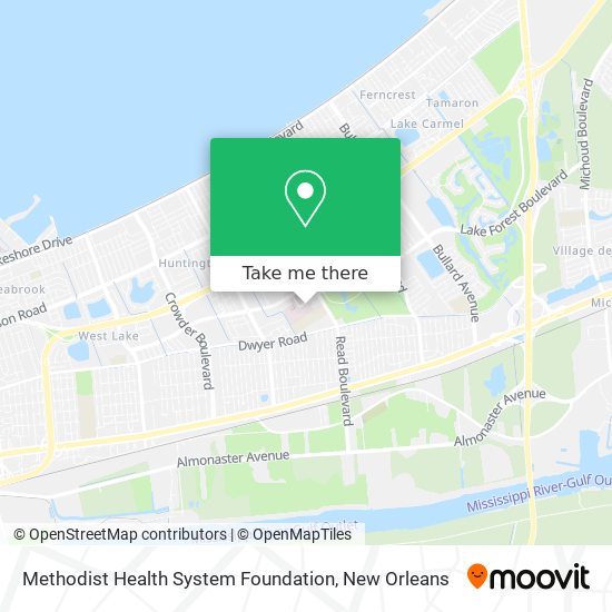 Mapa de Methodist Health System Foundation