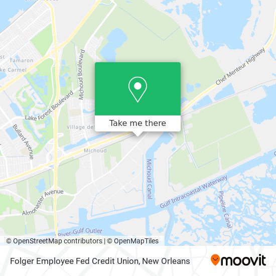 Folger Employee Fed Credit Union map