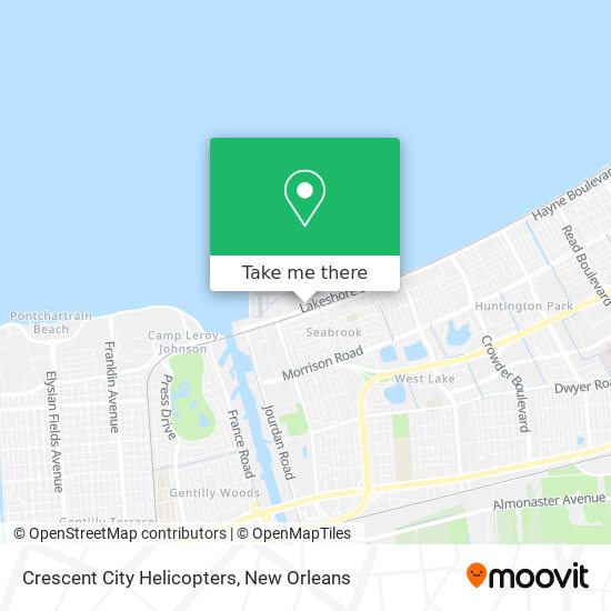 Crescent City Helicopters map