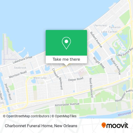 Charbonnet Funeral Home map