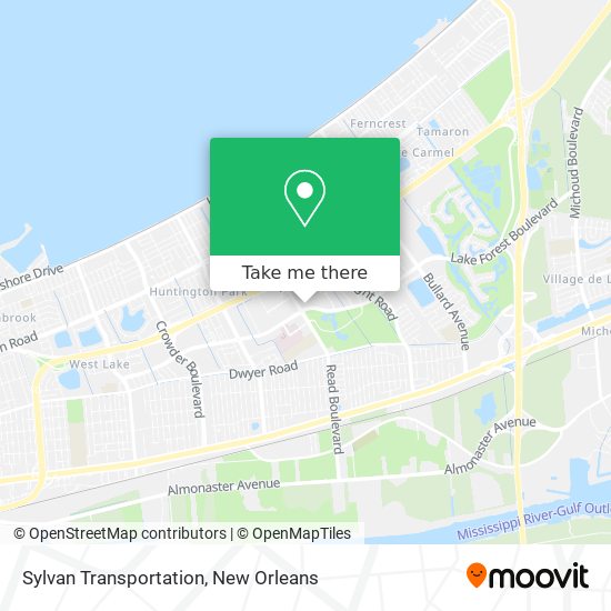 Sylvan Transportation map