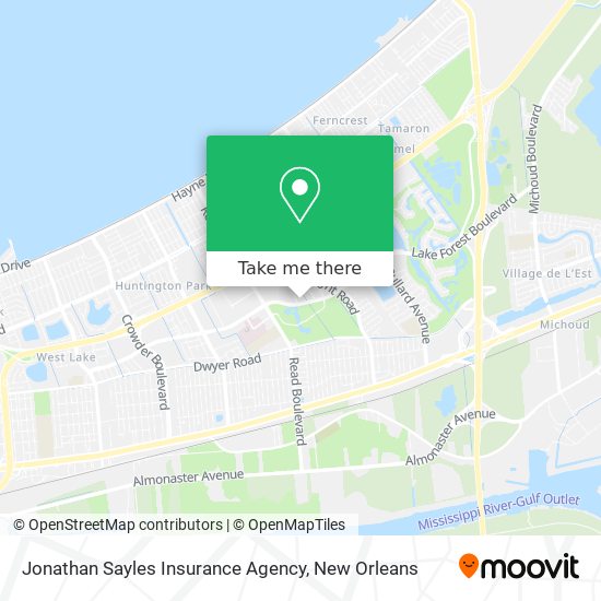 Jonathan Sayles Insurance Agency map