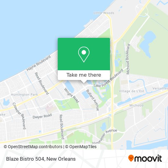 Mapa de Blaze Bistro 504